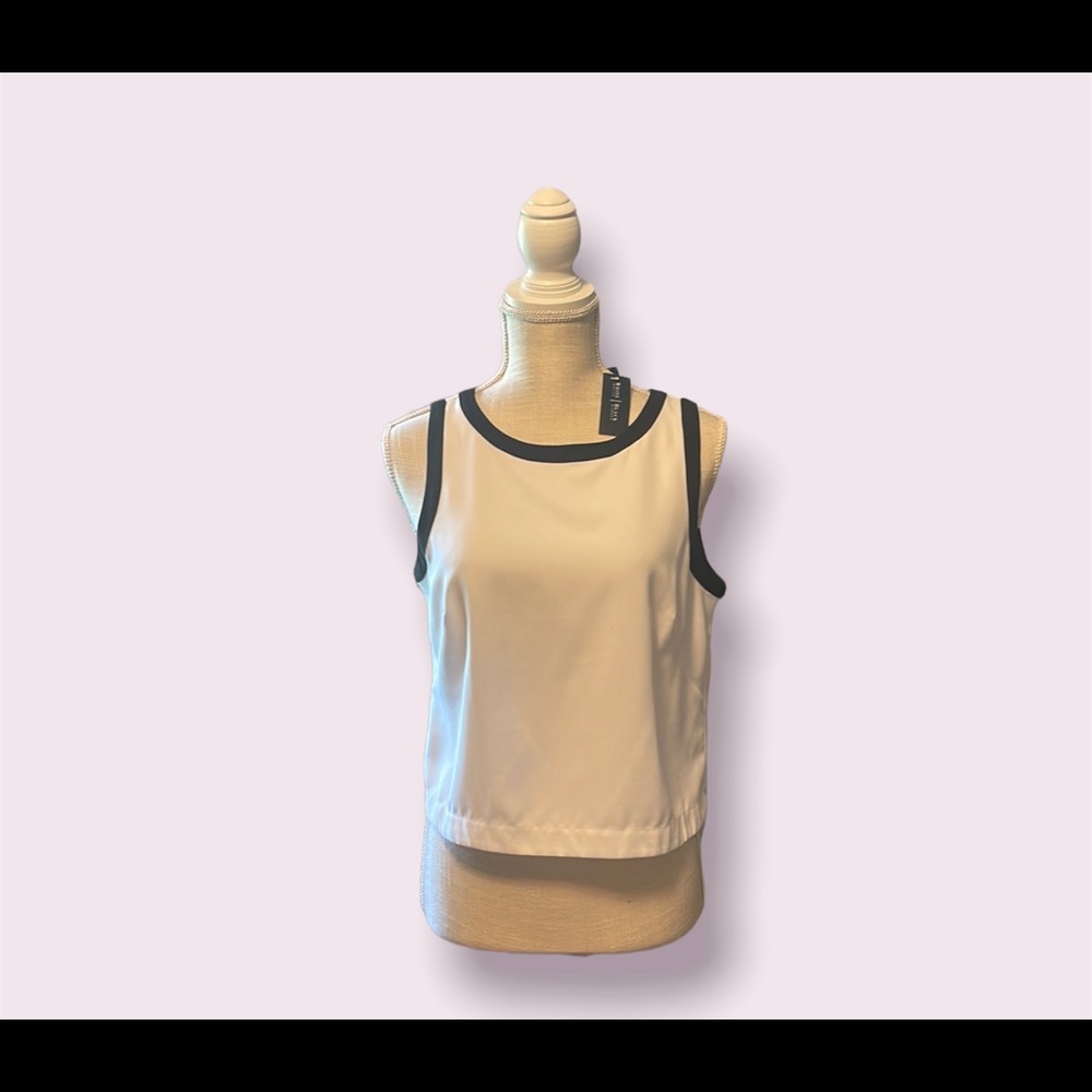 White House Black Market white Crop Top
